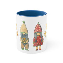 Spring Gnomes Accent Coffee Mug, 11oz