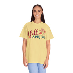 Hello Spring Garment-Dyed T-shirt