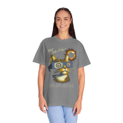 Cat Solar Eclipse  Garment-Dyed T-shirt