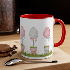 Easter Eggs Accent Coffee Mug, 11oz