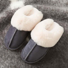 Cotton and Suede slippers