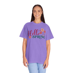 Hello Spring Garment-Dyed T-shirt