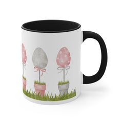 Easter Eggs Accent Coffee Mug, 11oz