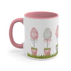 Easter Eggs Accent Coffee Mug, 11oz