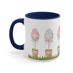 Easter Eggs Accent Coffee Mug, 11oz