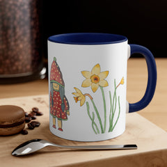 Spring Gnomes Accent Coffee Mug, 11oz