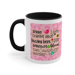 Spring Love Chirping Accent Coffee Mug, 11oz