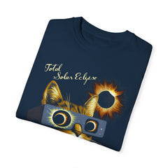 Cat Solar Eclipse  Garment-Dyed T-shirt