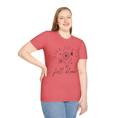 Live Life in Full Bloom Unisex Softstyle T-Shirt