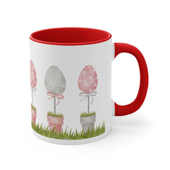 Easter Eggs Accent Coffee Mug, 11oz