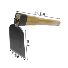 Short Wooden Handle Steel Carbon Garden Tool