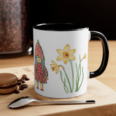 Spring Gnomes Accent Coffee Mug, 11oz