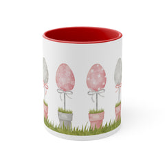 Easter Eggs Accent Coffee Mug, 11oz