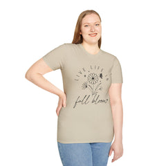 Live Life in Full Bloom Unisex Softstyle T-Shirt