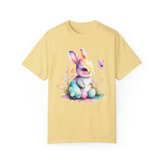 Watercolor Easter Bunny Garment-Dyed T-shirt