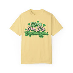 Here for the Shenanigans Unisex Garment-Dyed T-shirt