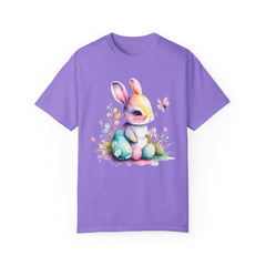 Watercolor Easter Bunny Garment-Dyed T-shirt