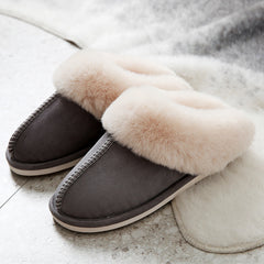 Cotton and Suede slippers