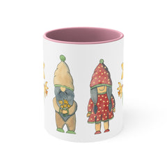 Spring Gnomes Accent Coffee Mug, 11oz