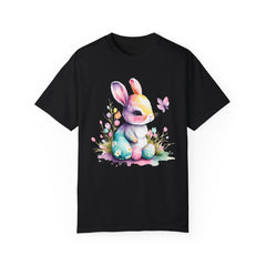 Watercolor Easter Bunny Garment-Dyed T-shirt