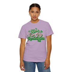 Here for the Shenanigans Unisex Garment-Dyed T-shirt