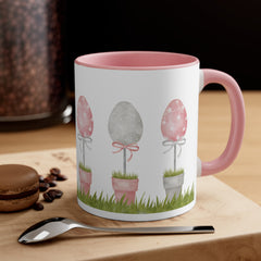 Easter Eggs Accent Coffee Mug, 11oz