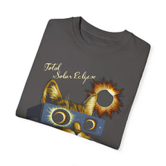 Cat Solar Eclipse  Garment-Dyed T-shirt