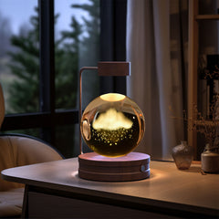 Crystal Ball Indoor Bedside Light with USB Power