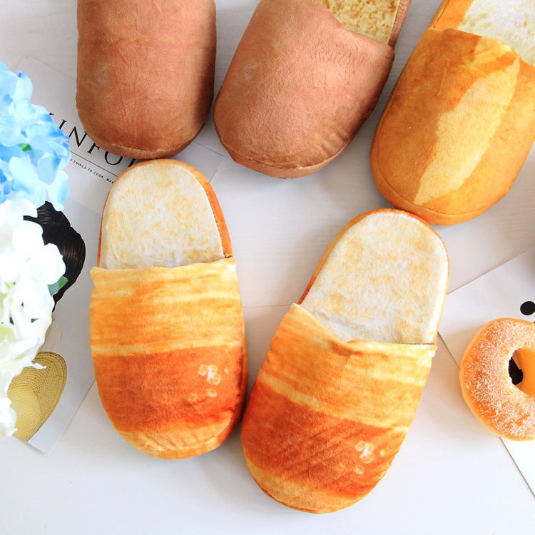 Cute Cotton slippers for Bread Lovers