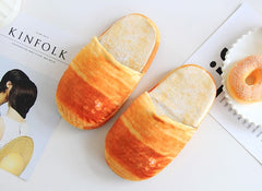 Cute Cotton slippers for Bread Lovers