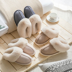 Cotton and Suede slippers