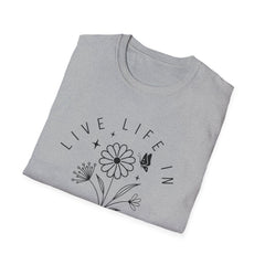 Live Life in Full Bloom Unisex Softstyle T-Shirt