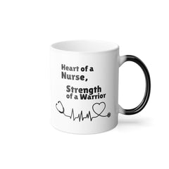 Heart of a Nurse Color Morphing Mug, 11oz