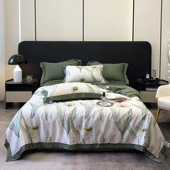 Tencel Summer Duvet Four-piece Washed Silk