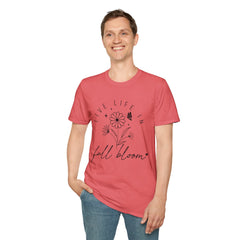 Live Life in Full Bloom Unisex Softstyle T-Shirt