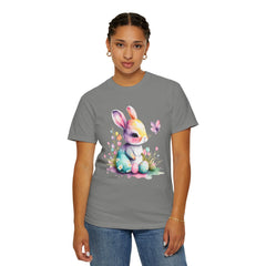 Watercolor Easter Bunny Garment-Dyed T-shirt