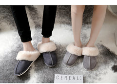 Cotton and Suede slippers