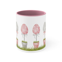 Easter Eggs Accent Coffee Mug, 11oz