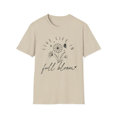 Live Life in Full Bloom Unisex Softstyle T-Shirt