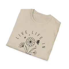 Live Life in Full Bloom Unisex Softstyle T-Shirt