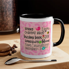 Spring Love Chirping Accent Coffee Mug, 11oz