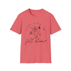 Live Life in Full Bloom Unisex Softstyle T-Shirt