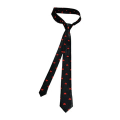 Silk Necktie Colorful Heart Print