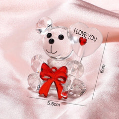 Bear or Rose Crystal Gifts