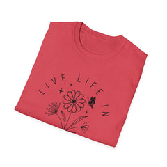 Live Life in Full Bloom Unisex Softstyle T-Shirt