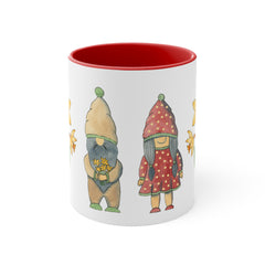 Spring Gnomes Accent Coffee Mug, 11oz