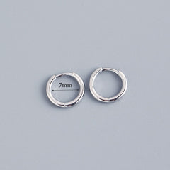 Stainless Steel Minimalist  Hoop Earrings