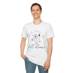 Live Life in Full Bloom Unisex Softstyle T-Shirt