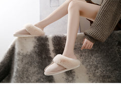 Cotton and Suede slippers