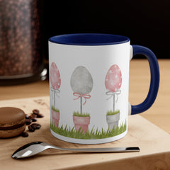 Easter Eggs Accent Coffee Mug, 11oz